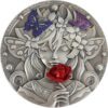 520 I LOVE YOU Lady with Butterflies Silver Plating Copper Medal 2023