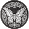 BUTTERFLY 1 Oz Silver Coin 5$ Cook Islands 2025