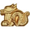 GREAT GILDED DRAGON Lunar Collection 1 Oz Silver Coin 1000 Togrog Mongolia 2024